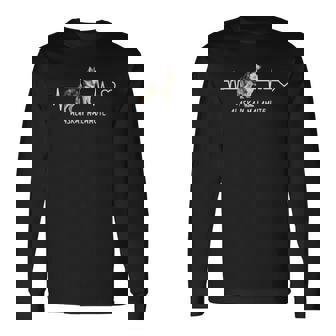 アラスカン・マラミュート・ハートビート 長袖Tシャツ - Kawaiitshirt