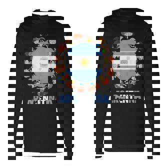 アルゼンチン国旗 ヒスパニック文化遺産月間 アルゼンチン キッズ 長袖Tシャツ - Kawaiitshirt