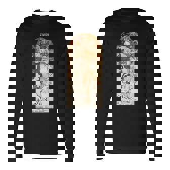 アルフォンス・マリア・ミュシャの「四季」-秋 長袖Tシャツ - Kawaiitshirt