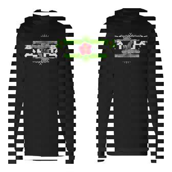 アロハ ハイビスカス フラワー トロピカルハワイアンデザイン 長袖Tシャツ - Kawaiitshirt