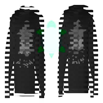 アロハ ハワイ ハワイアン 亀 海 動物 ビーチ キッズ ボーイズ クール 長袖Tシャツ - Kawaiitshirt