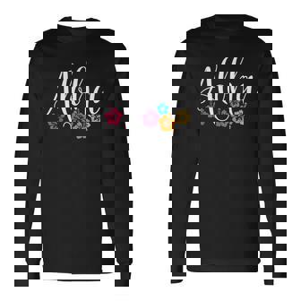 アロハ ハワイアン ハイビスカス フラワー サーファー マウイ カウアイ ハワイ 長袖Tシャツ - Kawaiitshirt