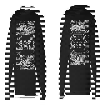 アロハ メイド トロピカル ヤシの木 ハワイ 長袖Tシャツ - Kawaiitshirt