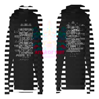 アンコールワット ヒンドゥー教寺院 シェムリアップ カンボジア 長袖Tシャツ - Kawaiitshirt