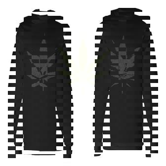 アンティーク調のウィードリーフtシャツ 長袖Tシャツ - Kawaiitshirt