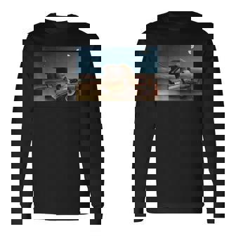 アンリルソー／眠るジプシー女【世界の名画】（高精細画質）プレゼント 美術館アート 長袖Tシャツ - Kawaiitshirt