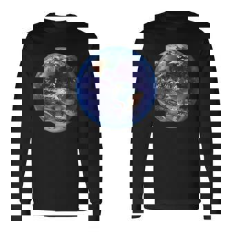 アースデイ用地球儀 長袖Tシャツ - Kawaiitshirt