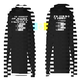 イエローナイフ 紋章 旗 国家への誇り ギフト お土産 長袖Tシャツ - Kawaiitshirt