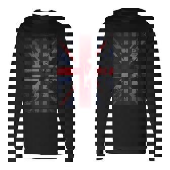 イギリス 国旗 ロンドン メンズ ユニオン ジャック イングランド ロック モッズ アーミー Army かっこいい Uk 長袖Tシャツ - Kawaiitshirt