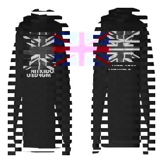 イギリス国旗tシャツ 長袖Tシャツ - Kawaiitshirt