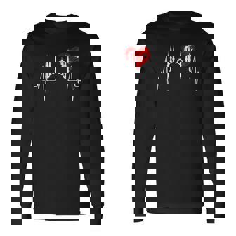 イスタンブールのスカイライン Heartbeat Turkey ブルーモスク Heart Istanbul 長袖tシャツ 長袖Tシャツ - Kawaiitshirt