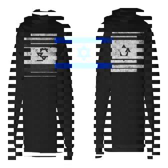 イスラエル国旗グラフィック メンズ レディース キッズ 長袖Tシャツ - Kawaiitshirt