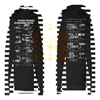 イタリア ブレイン ミーム コンピレーション キャラクター 手描き キッズ 長袖Tシャツ - Kawaiitshirt