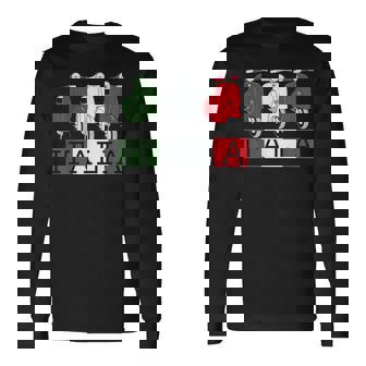 イタリア イタリア 国旗 スクーター ベスパ 原付ライダー お土産 ギフト 長袖Tシャツ - Kawaiitshirt