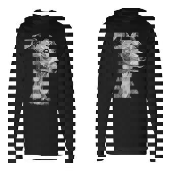 イタリアン グレイハウンド 犬 モチーフ ペット イタリアン グレイハウンド 長袖Tシャツ - Kawaiitshirt