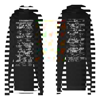 イタリアンブレインロットキャラクターの種類イタリアブレインロットアファベット 長袖Tシャツ - Kawaiitshirt