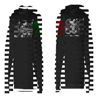 イタリア国旗カラーのイタリアジェラートカップ 長袖Tシャツ - Kawaiitshirt