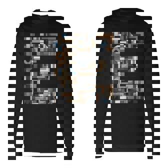 イニシャル 名前 文字 E アルファベット キュービズム アートスタイル 長袖tシャツ 長袖Tシャツ - Kawaiitshirt