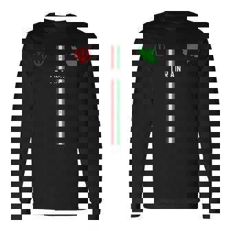 イラン国旗、イランのシルエットマップ、イランの国章 長袖Tシャツ - Kawaiitshirt