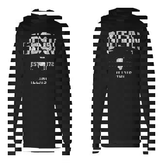 イリノイ州ギブソンビンテージアスレチックスポーツデザイン 長袖Tシャツ - Kawaiitshirt