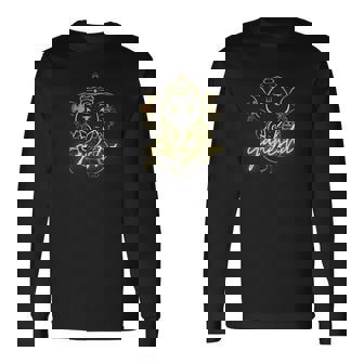 インドの神様 ガネーシャ デザイン 長袖Tシャツ - Kawaiitshirt
