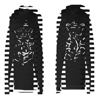 インドの象の神様 ガネーシャ デザイン シンプル 半袖 夏服 トップス 長袖Tシャツ - Kawaiitshirt