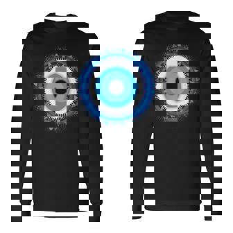 イーブルアイシャツ トルコの目 ナザール 邪悪なギリシャ語から守る 長袖Tシャツ - Kawaiitshirt