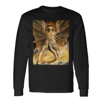 ウィリアム・ブレイク ドラゴンii アーティスト向け 長袖Tシャツ - Kawaiitshirt