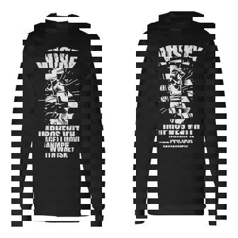 ウイスキー 年齢に合わせて改善 ウイスキーで改善 長袖Tシャツ - Kawaiitshirt