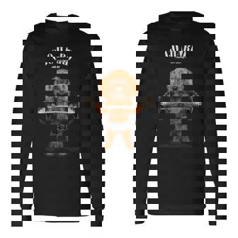 ウェイトリフティング 筋トレ バーベル やる気がないなら家に帰れ プードル 犬 長袖Tシャツ - Kawaiitshirt