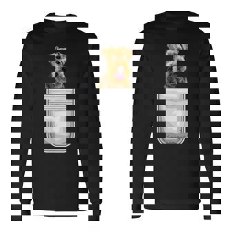 ウェルシュテリア パピー ドッグ ポケット入り 長袖Tシャツ - Kawaiitshirt