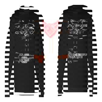 ウエスタン保安官 カウボーイベスト ハロウィンコスチューム 長袖Tシャツ - Kawaiitshirt