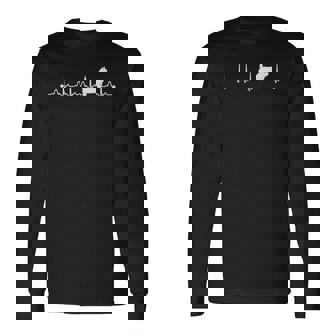 ウエスト・ハイランド・ホワイト・テリア 心音 心電図 ウェスティーママ 長袖Tシャツ - Kawaiitshirt