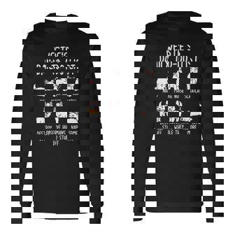 ウエスト・ハイランド・ホワイト・テリア・ウェスティ毎日のやることリスト犬 長袖Tシャツ - Kawaiitshirt