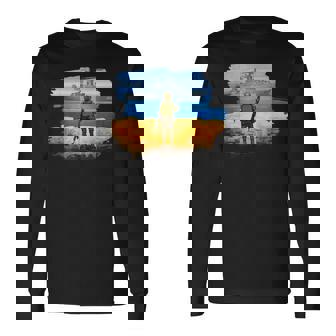 ウクライナ 切手 ウクライナ 切手 旗 ウクライナ プライド 長袖Tシャツ - Kawaiitshirt