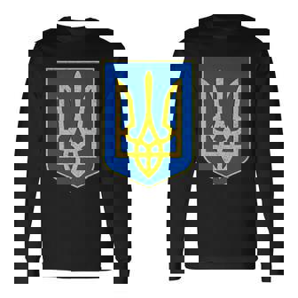 ウクライナの国章、ウクライナトリズブ、ウクライナトライデント 長袖Tシャツ - Kawaiitshirt