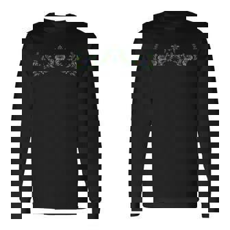 ウクライナ民族衣装 花模様 ウクライナ 長袖Tシャツ - Kawaiitshirt