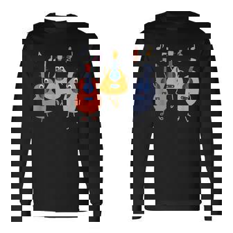 ウクレレダンスwithウクレレミュージシャン軍団 長袖Tシャツ - Kawaiitshirt