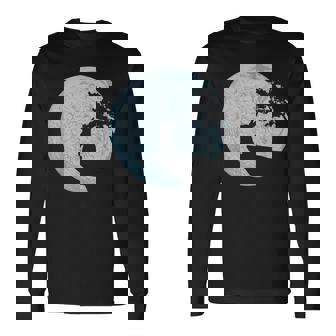 ウサギのギフトアイデア ウサギ 月 イースターバニー 長袖Tシャツ - Kawaiitshirt