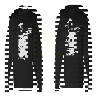 ウサギの穴から出てトラブルに巻き込まれる 長袖Tシャツ - Kawaiitshirt