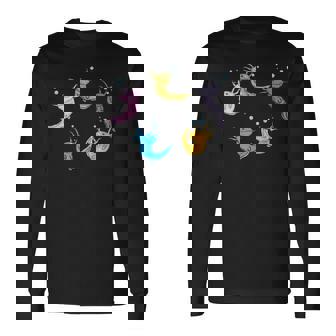 ウーパールートル メキシコウォーターサラマンダー カラフルなウーパールーパー 長袖Tシャツ - Kawaiitshirt