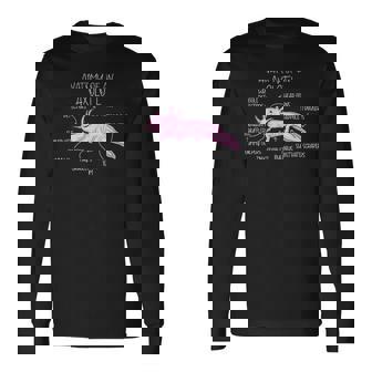 ウーパールートル メキシコミズサンショウウオ ウーパールーパーの解剖学 長袖Tシャツ - Kawaiitshirt