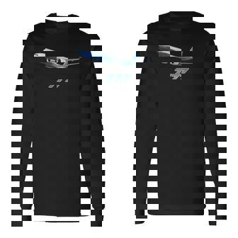 エアラインジェット777飛行機旅客機ジャンボジェット 長袖Tシャツ - Kawaiitshirt