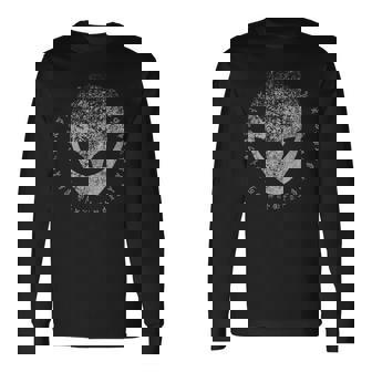 エイリアンの書き込みで苦しめられた古代のエイリアン ヘッド 長袖Tシャツ - Kawaiitshirt