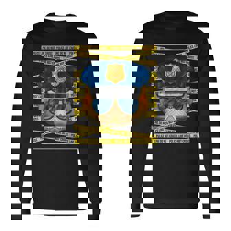 エキゾチック ショートヘア 警察官 警察官 面白い 警察 猫 長袖Tシャツ - Kawaiitshirt