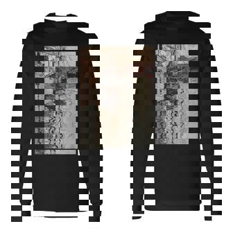 エゴン・シーレ作「トリエステの港」1907 長袖Tシャツ - Kawaiitshirt