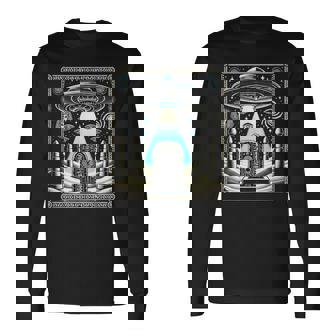 エジプトufoと柱のスターゲート Egypt Ufo Openingtargate 長袖Tシャツ - Kawaiitshirt