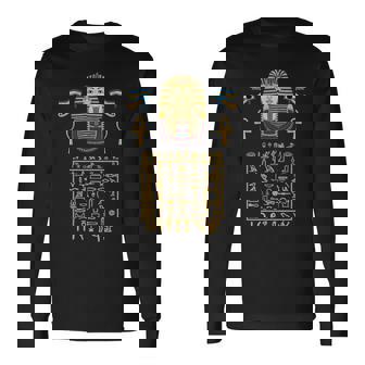 エジプトヒエログリフ シンボル ツタ王 ファラオ 長袖tシャツ 長袖Tシャツ - Kawaiitshirt