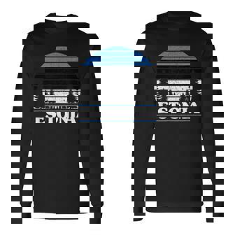 エストニア 長袖Tシャツ - Kawaiitshirt