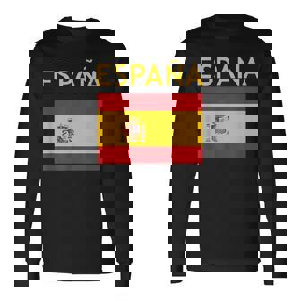 エスパーニャ ヴィンテージ スペイン国旗 スペインお土産 エスパーニャプライド 長袖Tシャツ - Kawaiitshirt